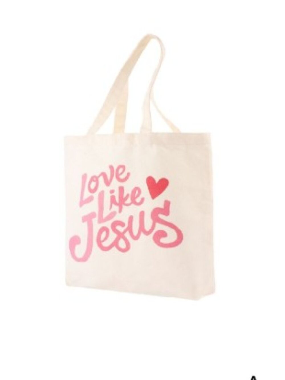 Love Like Jesus Canvas Tote Bag Christian Reusable Shopping Book Beach - Picture 7 of 11
